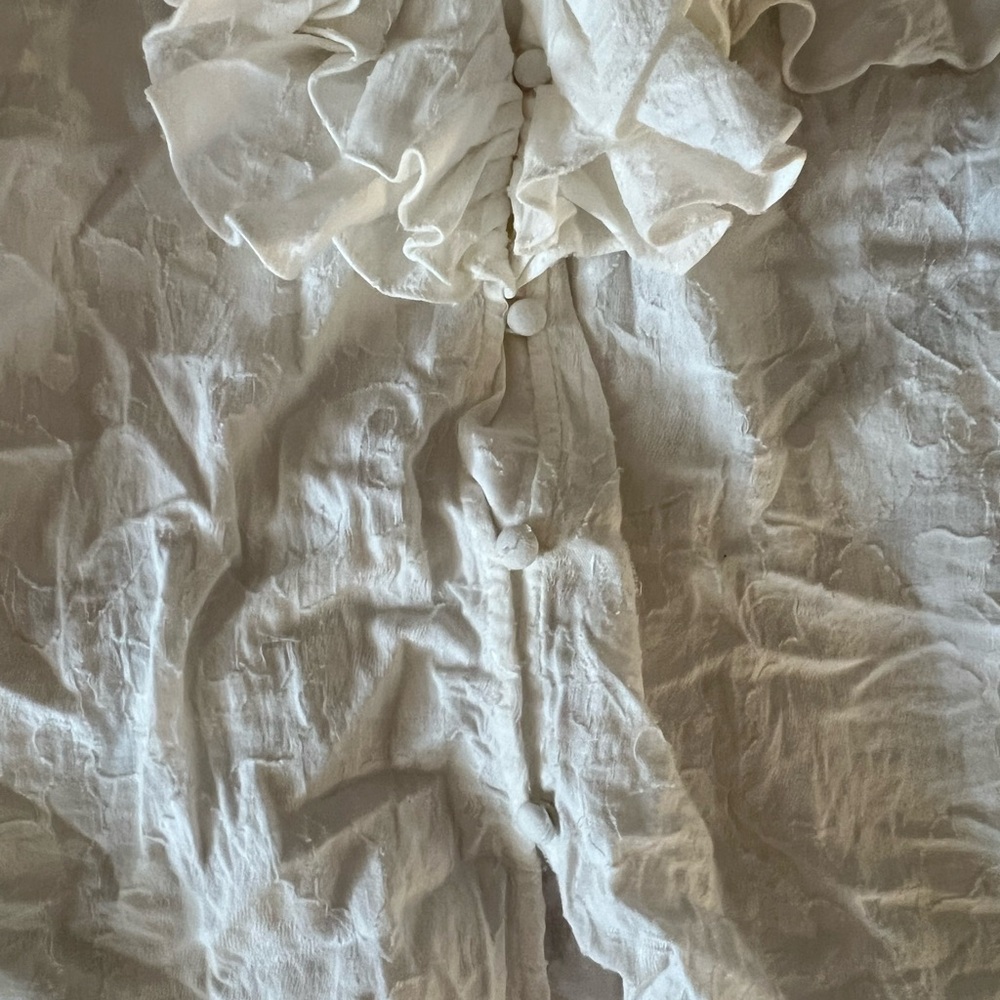 Something Navy Ruffle Top - Picture 4 of 4